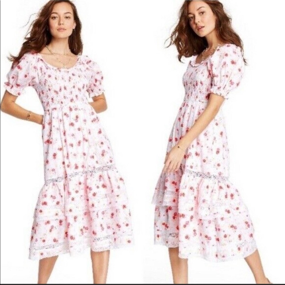 LOVESHACKFANCY Target Cosette Floral Ruffle Dress